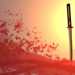 Red katana wallpaper