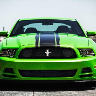 Green Mustang wallpaper