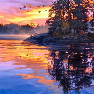 Summer paintings wallpaper