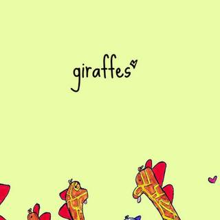 Kawaii giraffe wallpaper