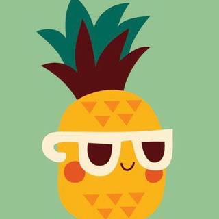 Kawaii pineapple wallpaper