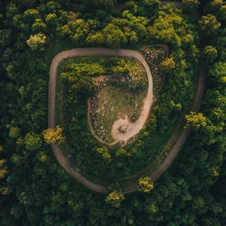 Drone shot wallpaper