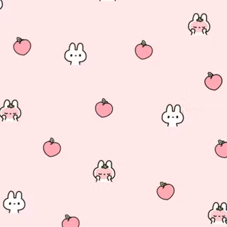 Light pink Kawaii wallpaper