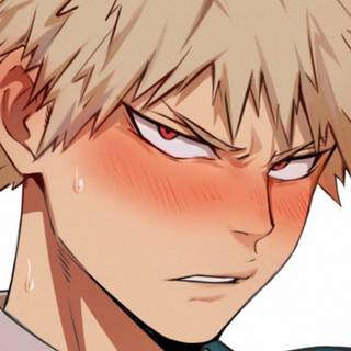 Bakugou blushing wallpaper