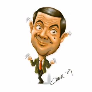 Mr Bean cartoon PC wallpaper