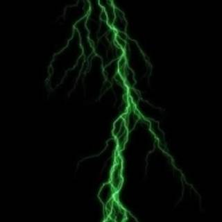 Green lightning wallpaper