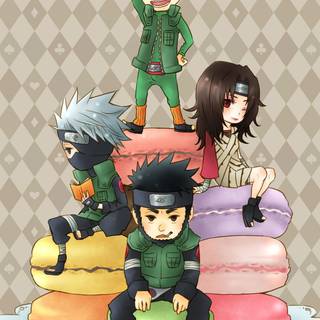 Kakashi and Guy wallpaper