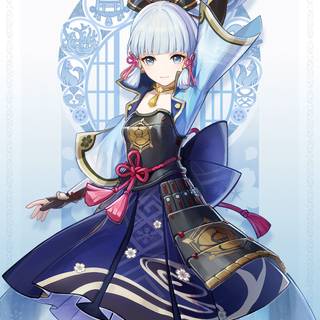 Kamisato Ayaka phone wallpaper