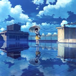 Reflections in the water wallpaper