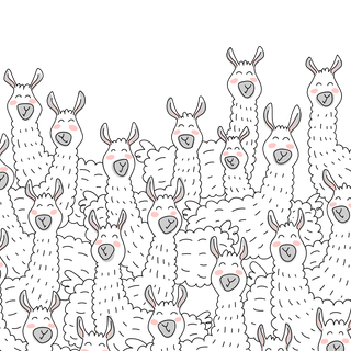 Llama aesthetic wallpaper