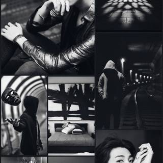 Black asthetic BTS wallpaper