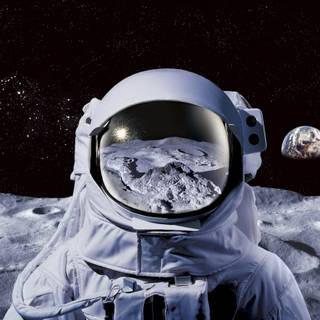 Space helmet wallpaper