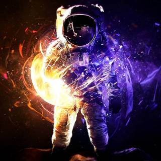 Space helmet wallpaper