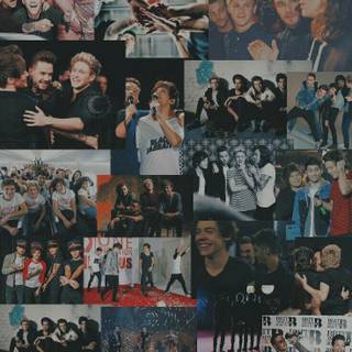 One Direction collage wallpaper
