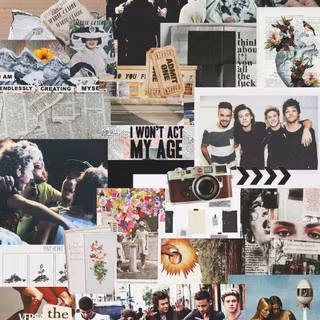 One Direction collage wallpaper