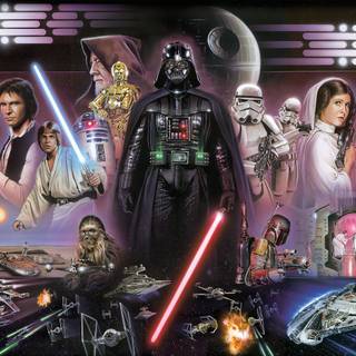 Vader and Luke computer wallpaper