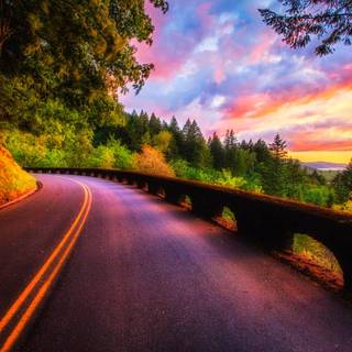 Highway road wallpaper