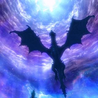 Purple Lightning Dragon wallpaper