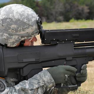 Firing grenade launcher wallpaper