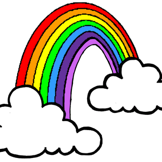 Rainbow drawings wallpaper