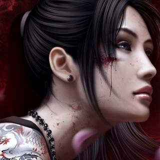 Yakuza girl HD wallpaper