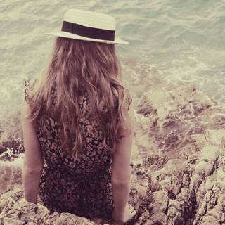 Spring women wallpaper