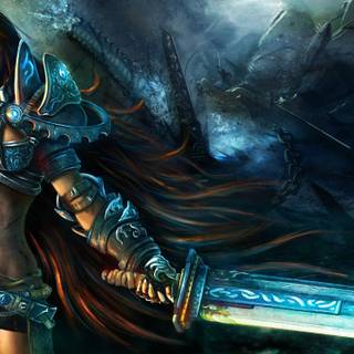 Fighter woman wallpaper