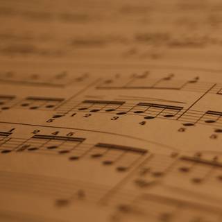Music score wallpaper