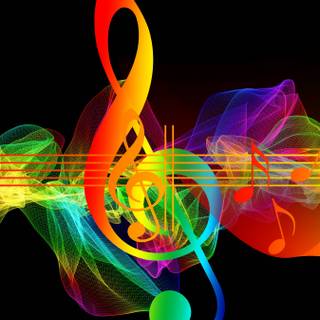 Music score wallpaper