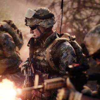 Squad of soldiers wallpaper