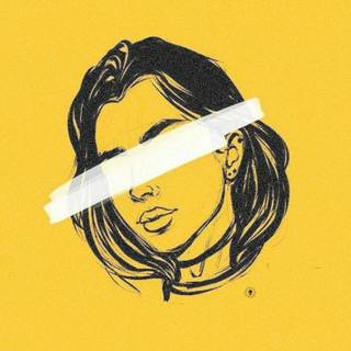 Yellow girl wallpaper