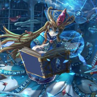 Anime library 4k wallpaper