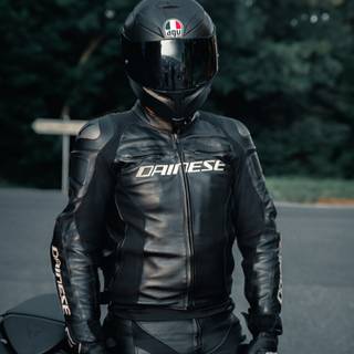 Leather biker jacket wallpaper