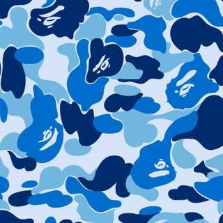 Blue camouflage uniform wallpaper