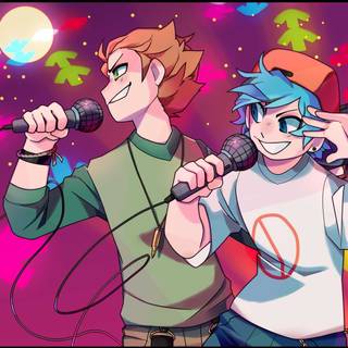 BF and GF FNF wallpaper