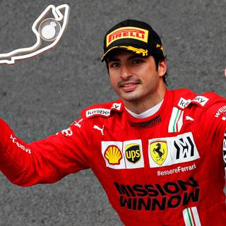 F1 2021 Carlos Sainz Ferrari wallpaper