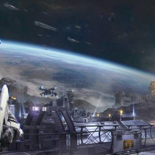 Space sci fi wallpaper