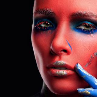 Girl painting HD wallpaper