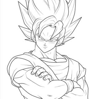 Goku drawing wallpaper