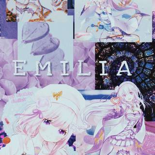 Emilia aesthetic wallpaper