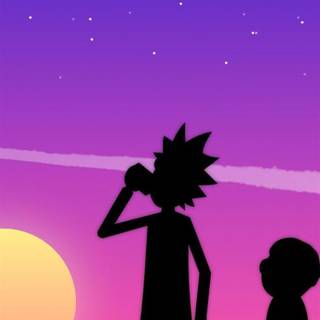 iPhone Rick and Morty wallpaper