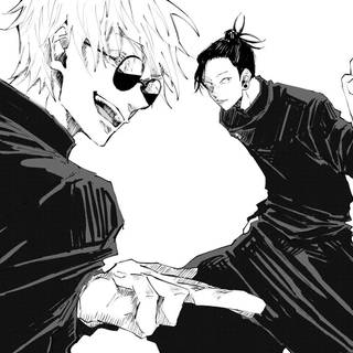 Gojo manga desktop wallpaper