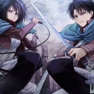 Anime aesthetic Mikasa wallpaper