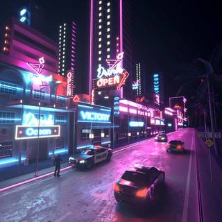 Aesthetic Vice City wallpaper