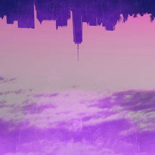 City purple aesthetic wallpaper