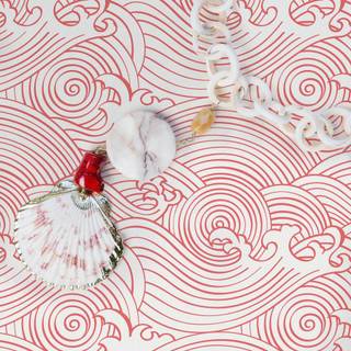 Coral color wallpaper