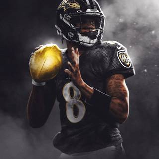 Lamar Jackson phone wallpaper