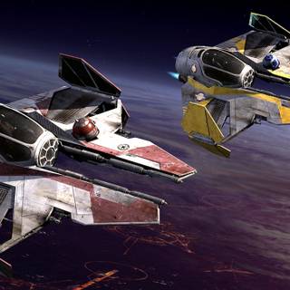 Anakin's Jedi Starfighter wallpaper