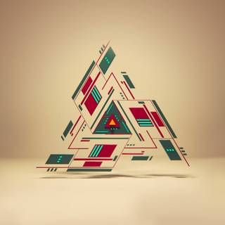 Black geometric lines shapes HD wallpaper