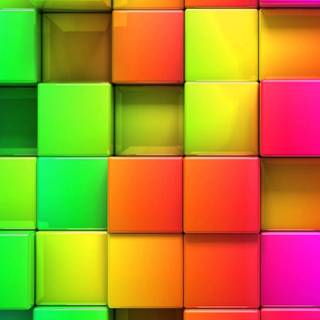 Colorful blocks wallpaper